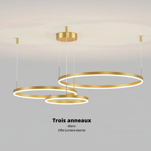 Arisha Lampe Suspendue LED  Forme Anneaux