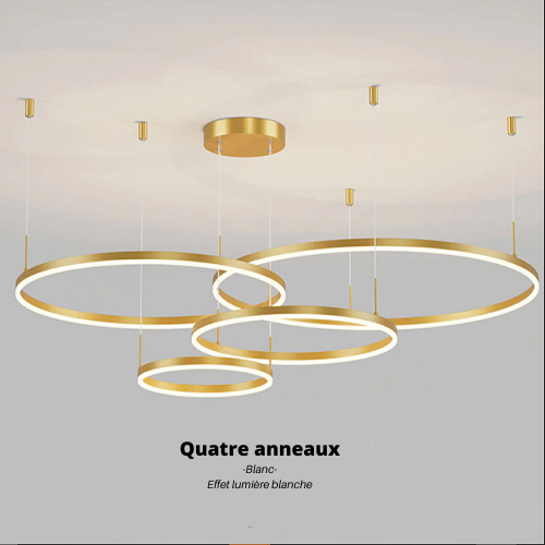 Arisha Lampe Suspendue LED  Forme Anneaux