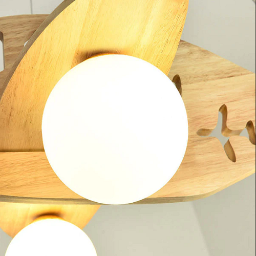 Minori Lampe Suspendue en Bois Forme Avion