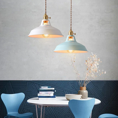 Morandi Lampe Suspension Vintage en métal pour Salle à Manger Restaurant et Bar