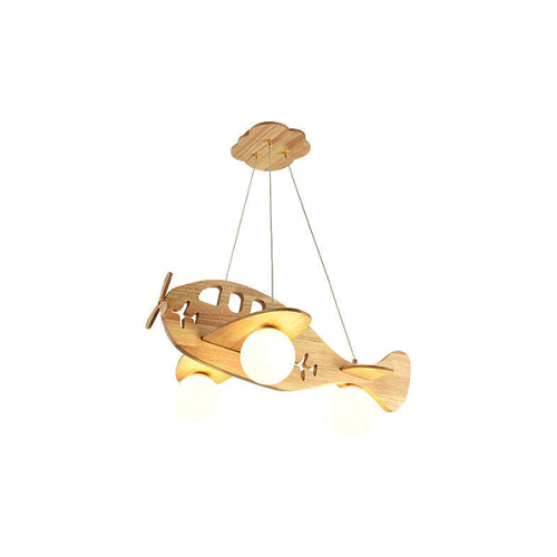 Minori Lampe Suspendue en Bois Forme Avion